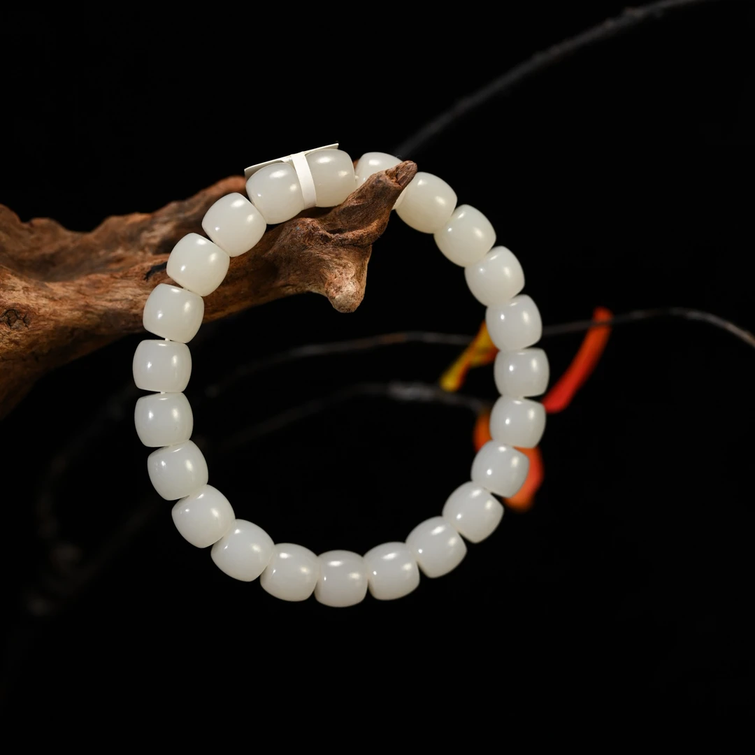 LOT8818和田玉白玉手串/杭拍