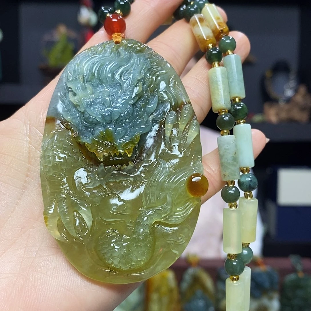 未镶嵌岫玉挂件吊坠
