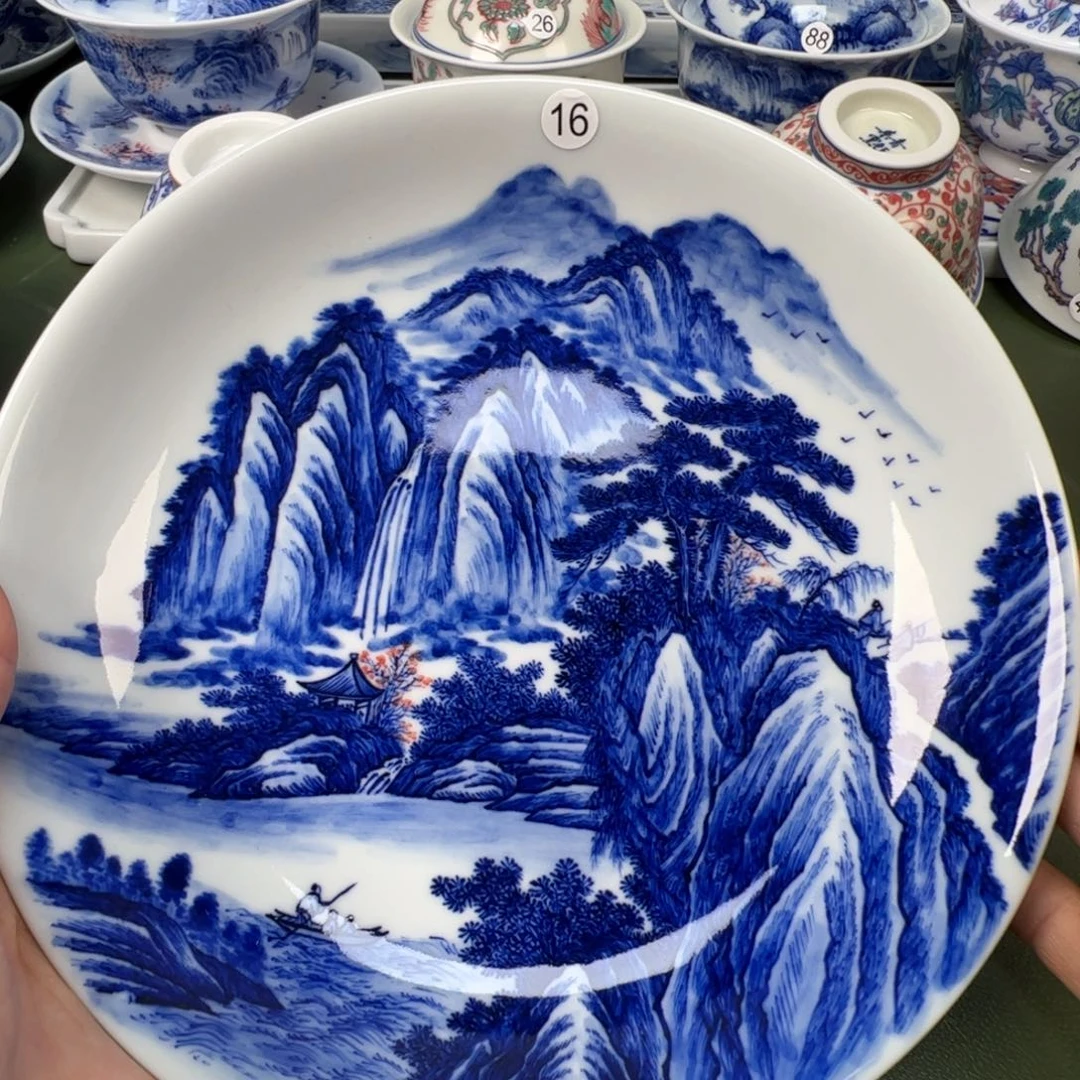 陶瓷景德镇纯手工纯手绘茶具木木16