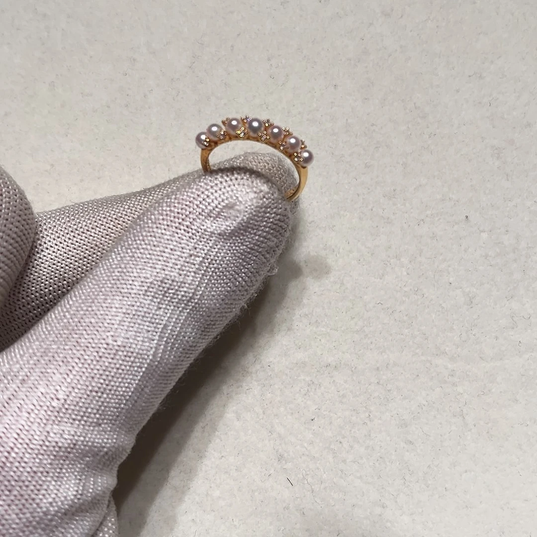 银S925镶嵌海水珍珠戒指