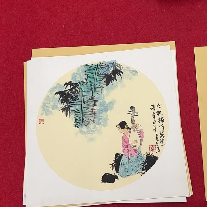 国画花鸟等图案为一体38.38
