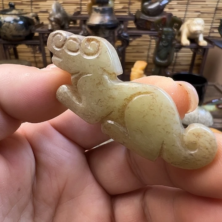 和田玉（糖玉）未镶嵌车挂