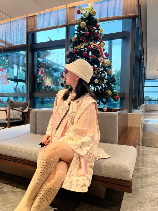 『绾柔马甲』原创设计高端重工刺绣新中式复古圆领对襟手马甲唐装