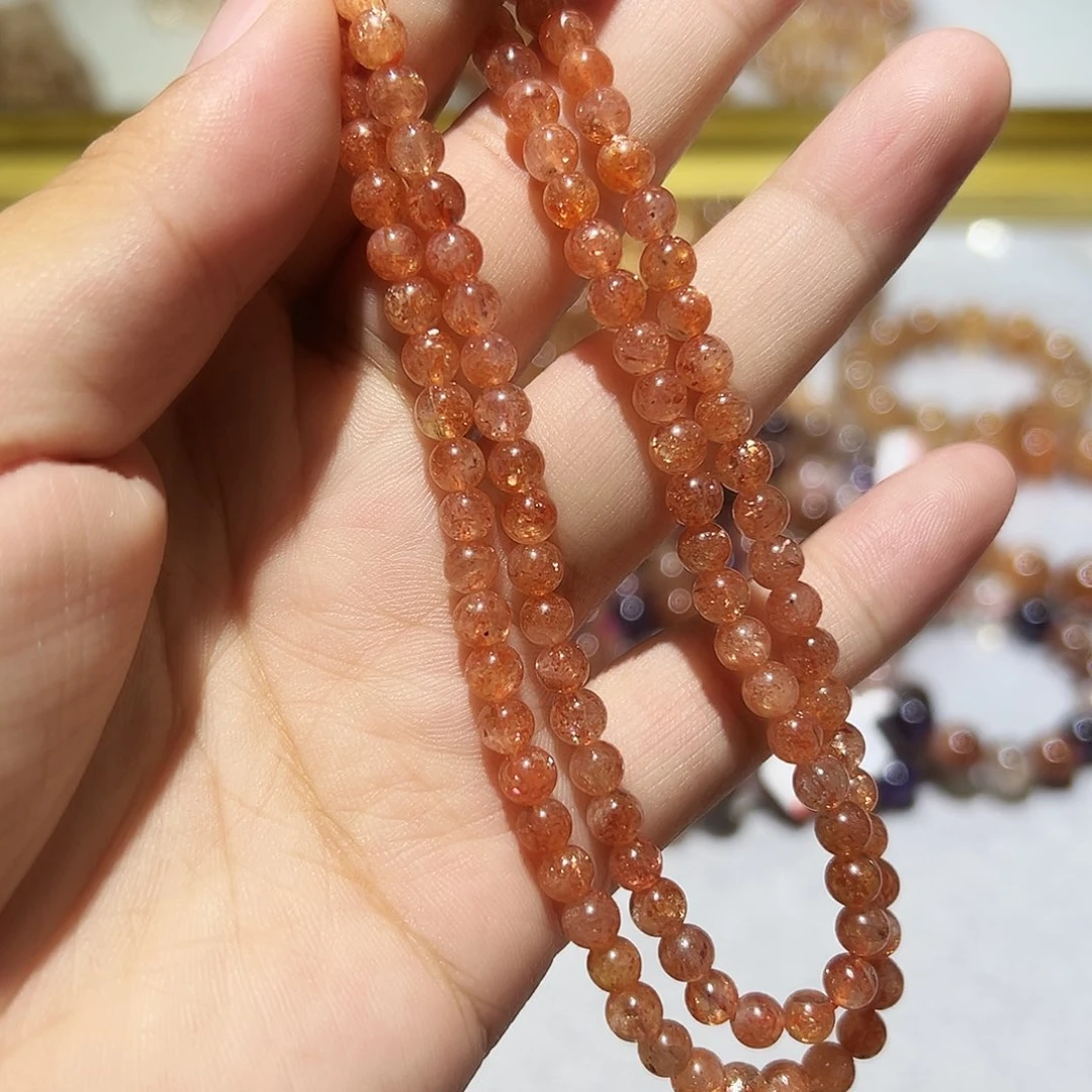 水晶手链未镶嵌金太阳多圈8号
