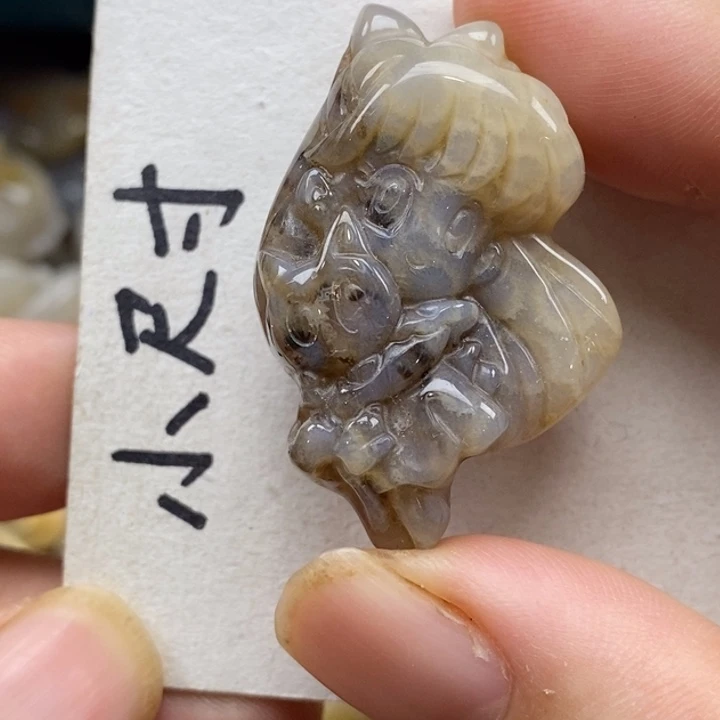 硅化珊瑚（珊瑚玉）未镶嵌颈饰