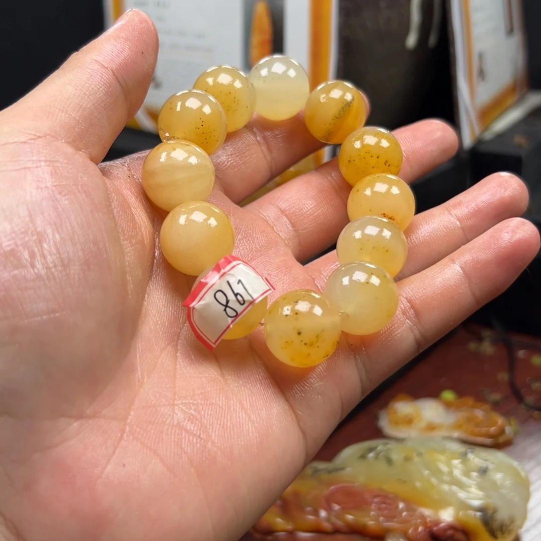 石英质玉（黄龙玉）未镶嵌多样性发货，发其一