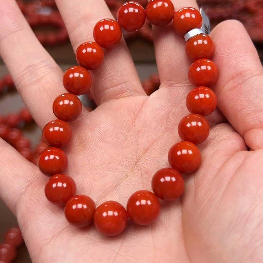 南红玛瑙未镶嵌手链