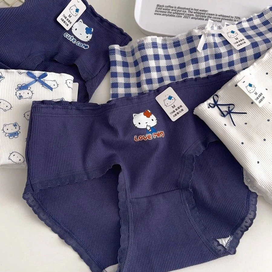 （80∽140斤）高质量内裤可爱少女清纯卡通舒适棉棉三角内裤随心配