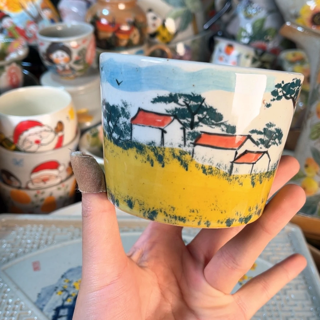 景德镇手工手绘杯
