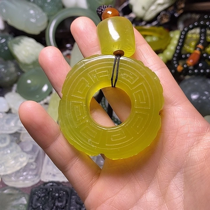 无***味岫玉未镶嵌岫玉手把