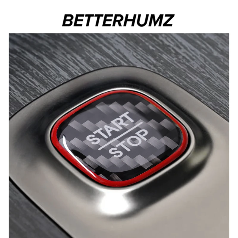 适用于小米SU7一键启动按键装饰贴改装点火装置碳纤维汽车内饰贴