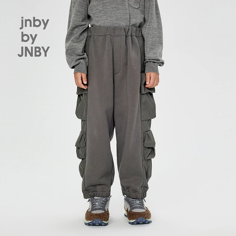 [厚绒]新款江南布衣童装工装束脚裤24冬男女童1O0E11520