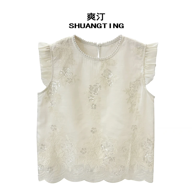 Jokara/丘可儿【霜降序】夏款中式小背心宽松飞袖百搭吊带复古内搭