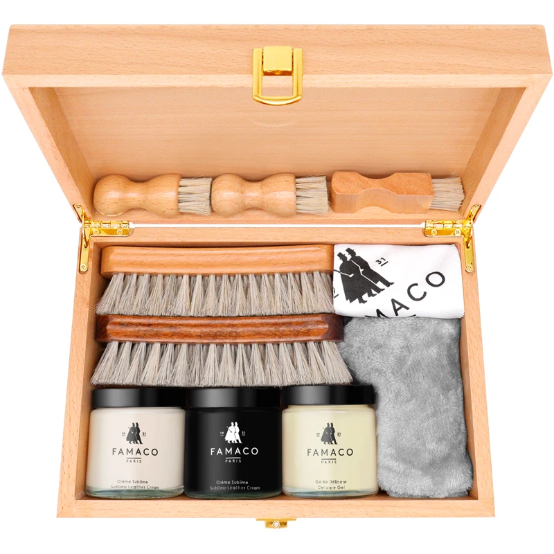 进口皮鞋油保养护理套装鞋油黑色真皮保养油无色通用擦鞋神器工具