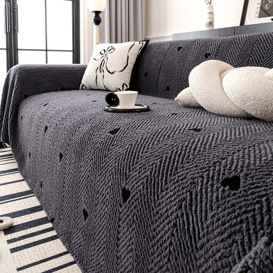 洱峰舒棉绒沙发盖布冬季2025年新款沙发巾一整张全盖沙发垫保护套