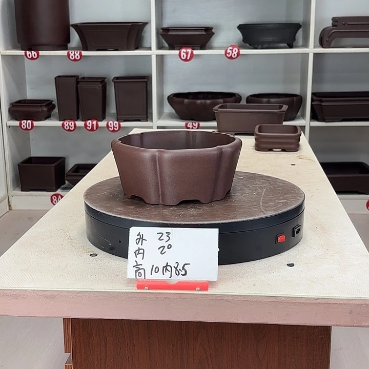 紫砂花盆直口南瓜
