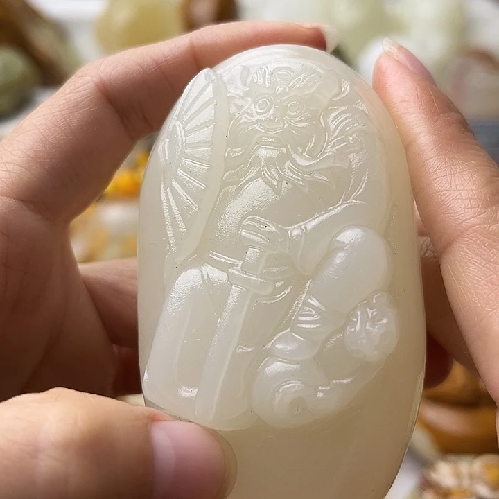 石材古青石不退换钟馗