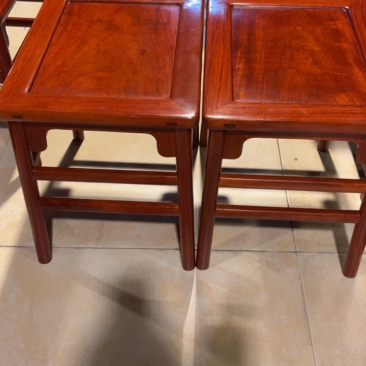 海***豚紫檀木类端景台缅花中方凳