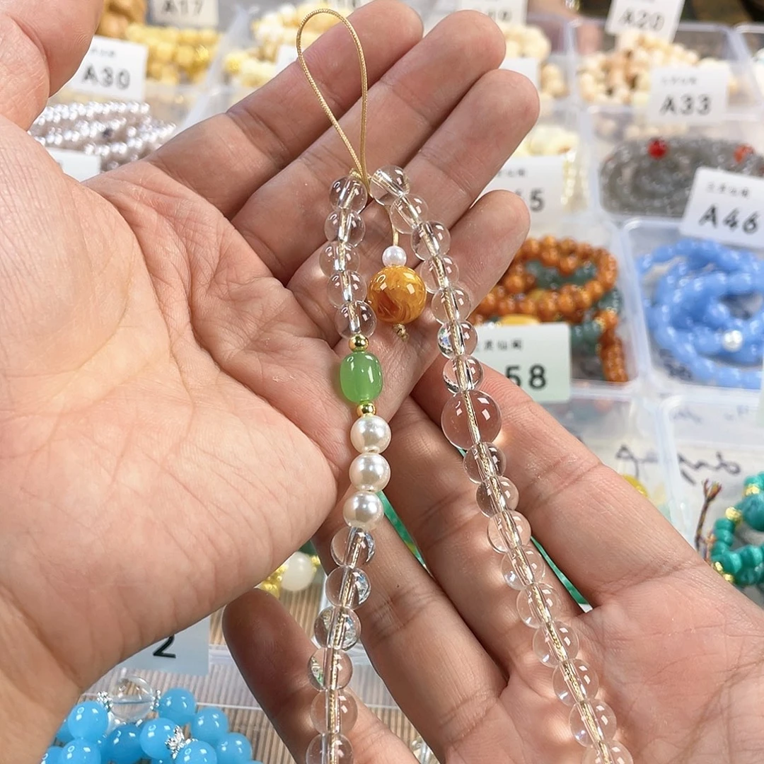 檀香木手串银S925镀金镶嵌