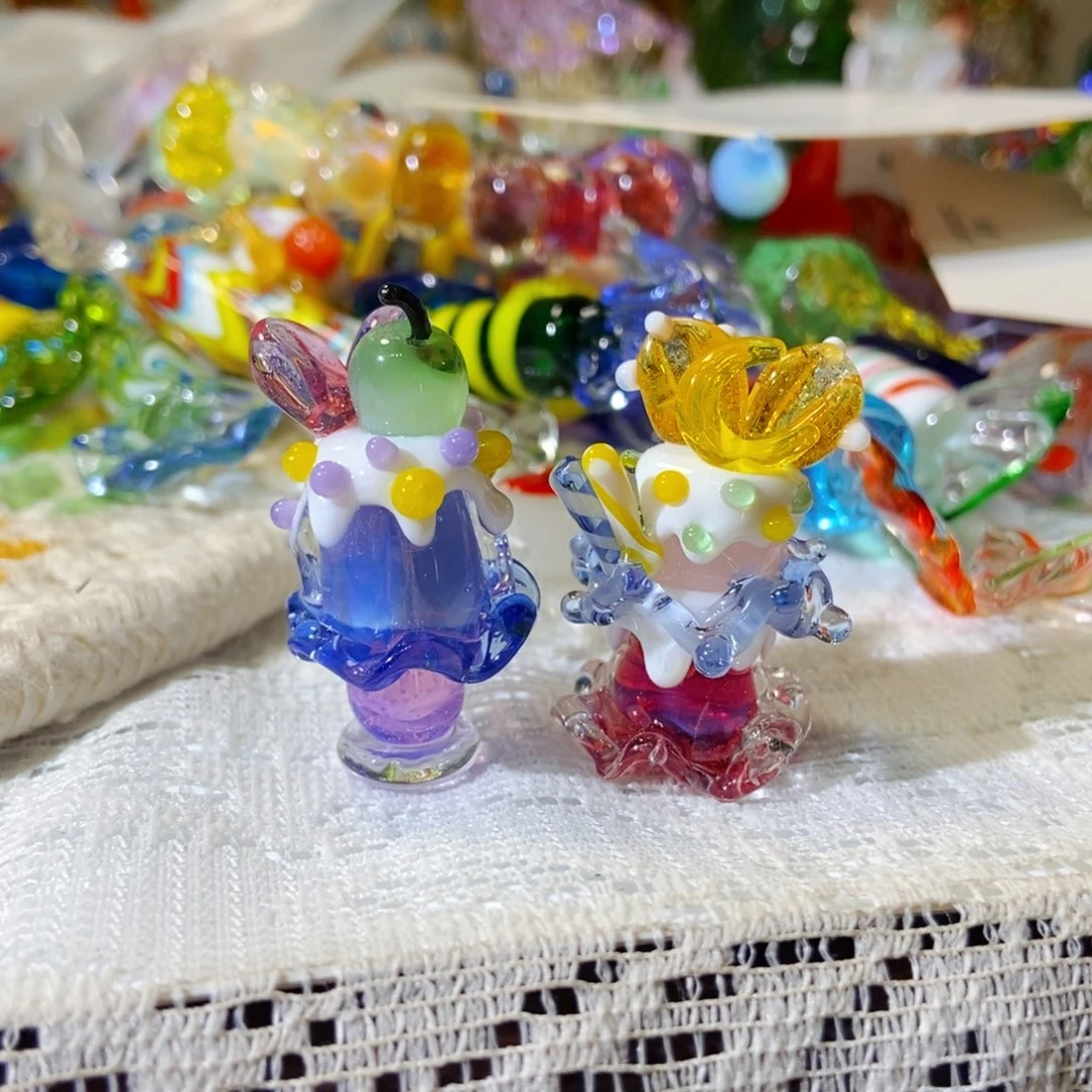 哎***喂琉璃手工艺品一对