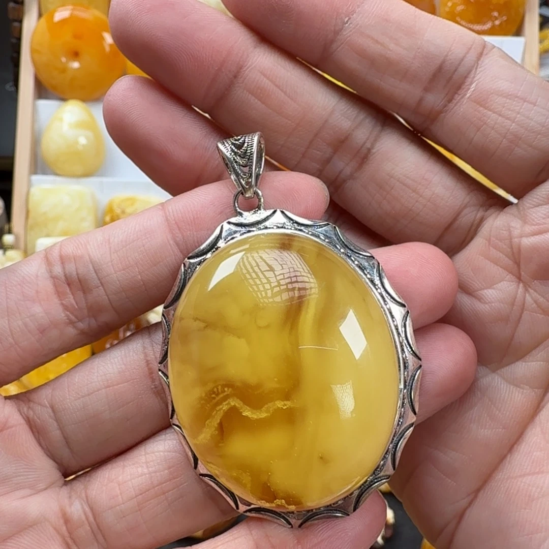 蜜蜡颈饰未镶嵌蜜蜡