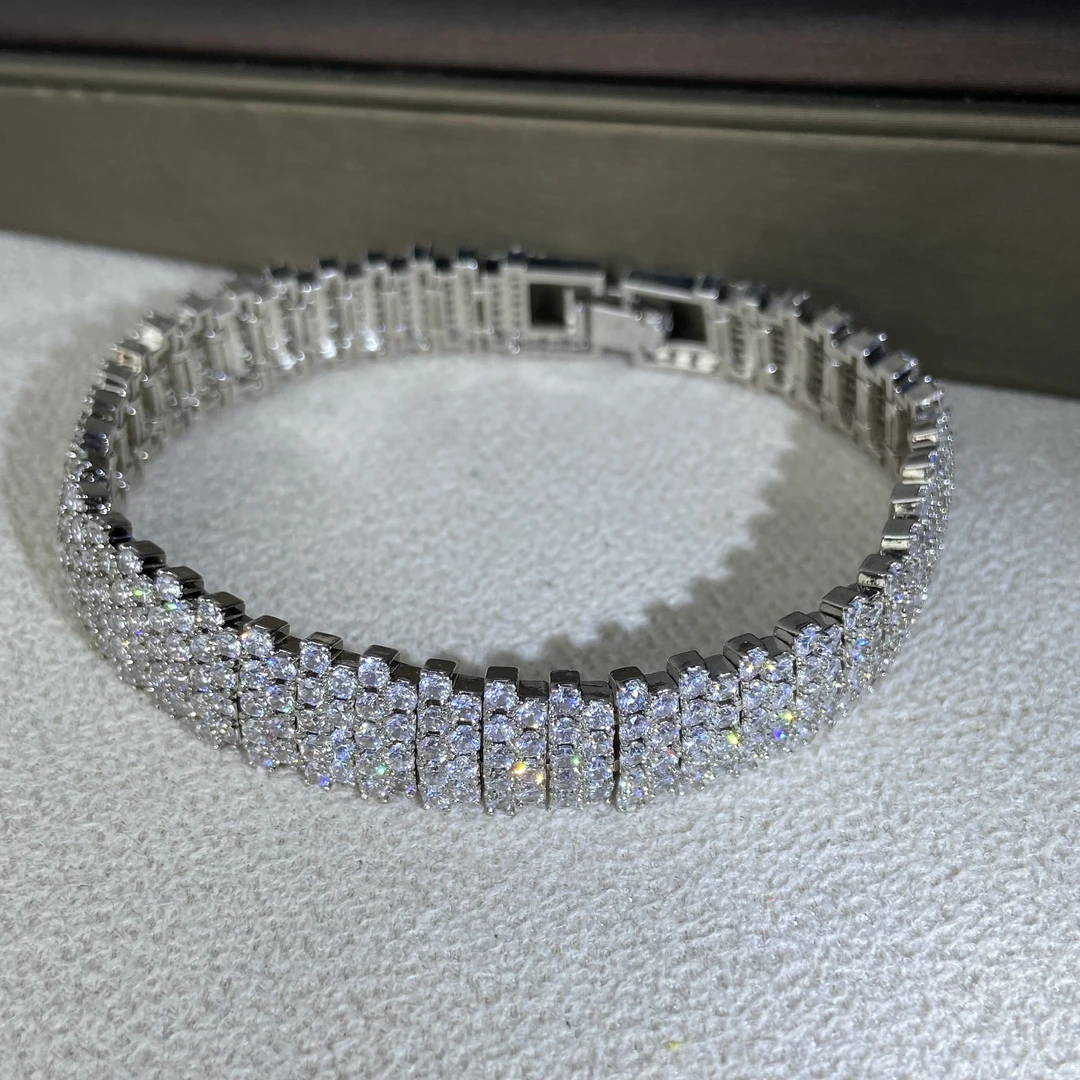 7262【手链】轻奢精品白金色女士手链