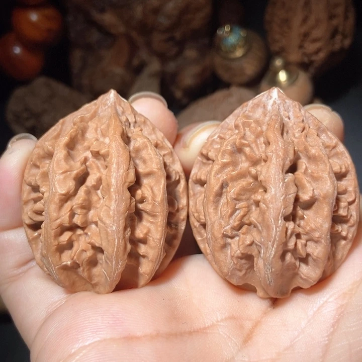 文玩核桃把件东北楸子小雪146