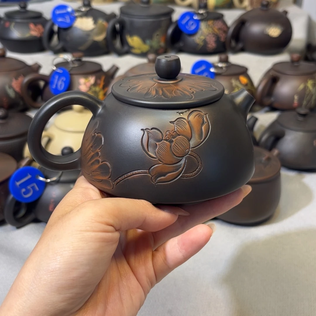 【闪购商品】红泥 浮雕莲蓬 容量 270c c