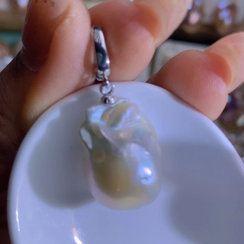 【闪购商品】淡水珍珠天然淡水珍珠（微瑕）合金