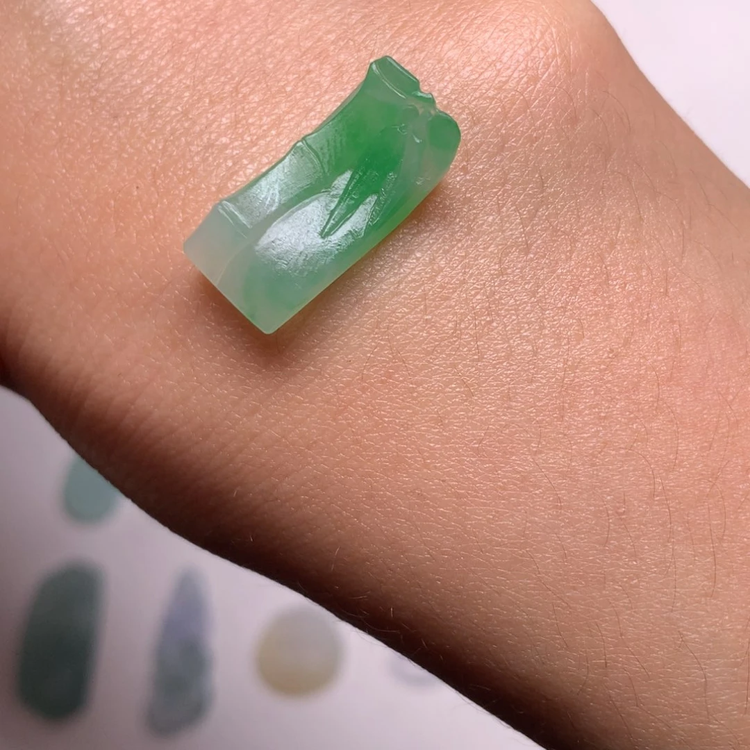 定制翡翠未镶嵌缅甸翡翠A货竹节