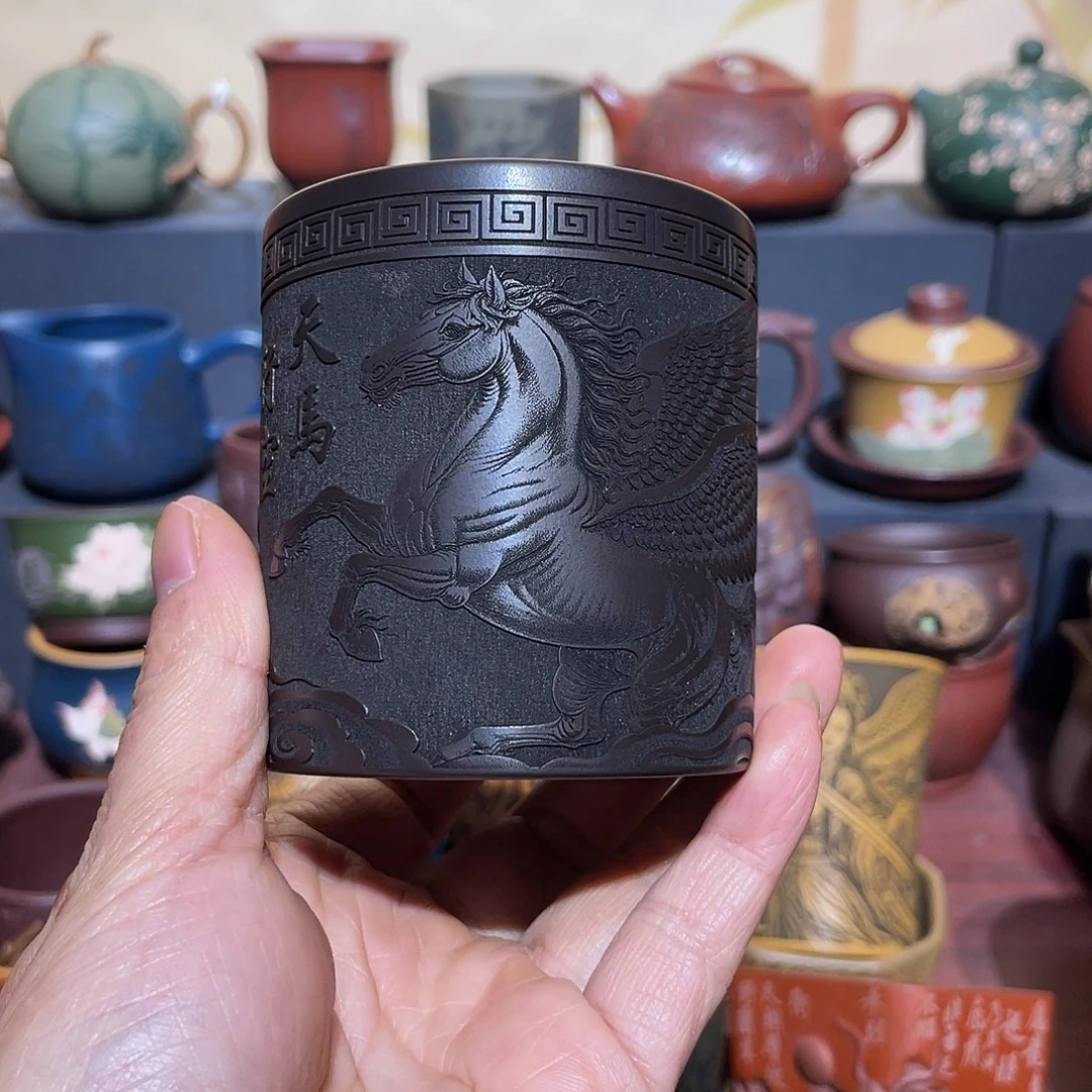 原矿紫砂手工主人杯