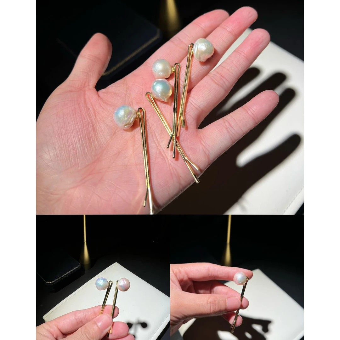 JUNMU巴洛克珍珠发夹一只