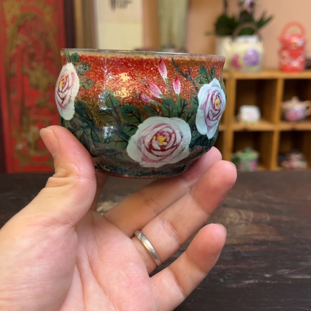 柴烧手工手绘陶瓷