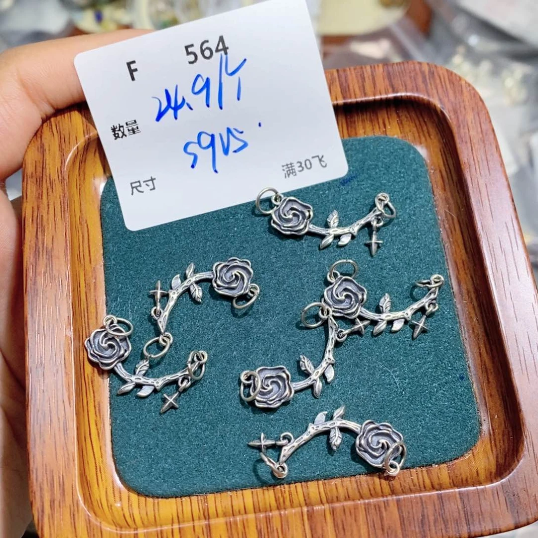 银S925镶嵌颈饰水晶F564