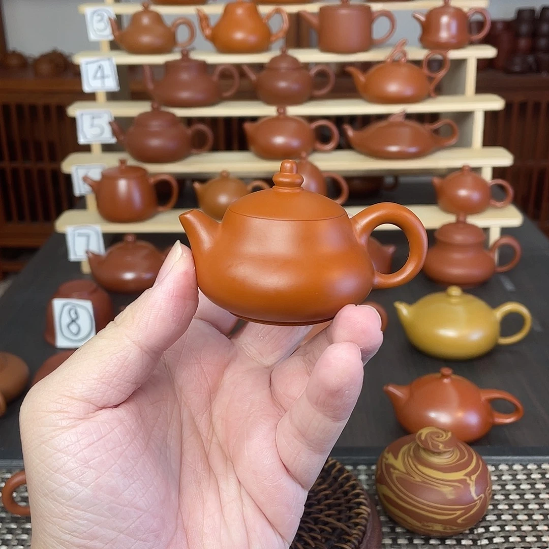 陈***驰紫砂茶壶朱泥福禄50cc