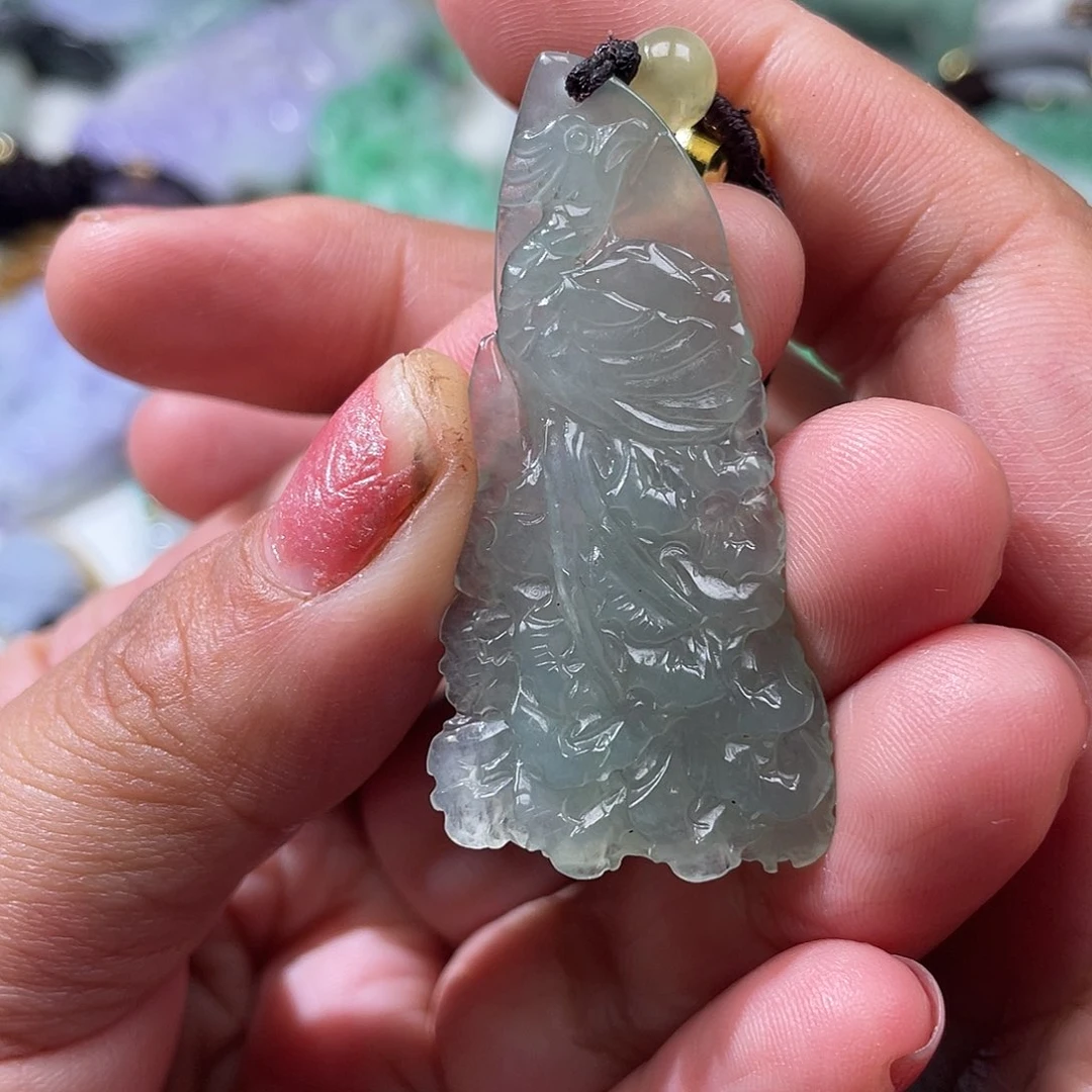 颈饰未镶嵌翡翠翡玉缘翡翠