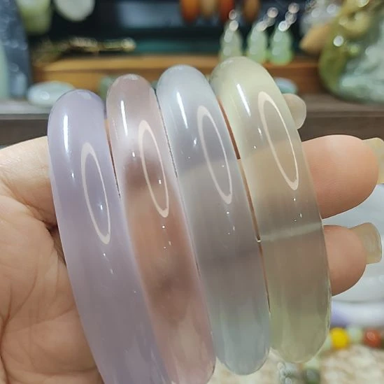 珐琅非金属猫眼碎碎冰手镯