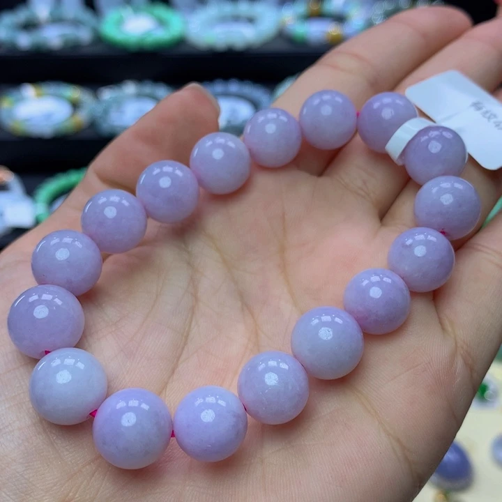 翡翠手链未镶嵌翡翠有纹