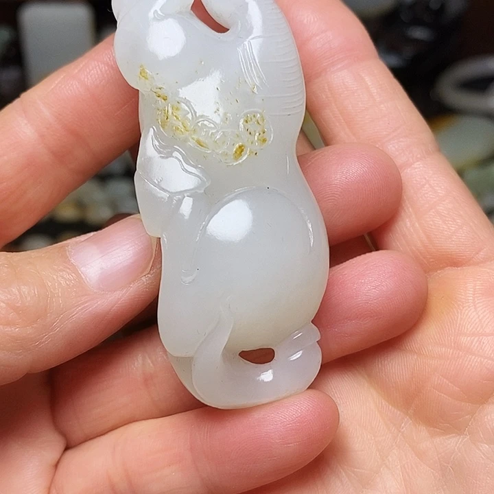 年***和田玉未镶嵌挂件