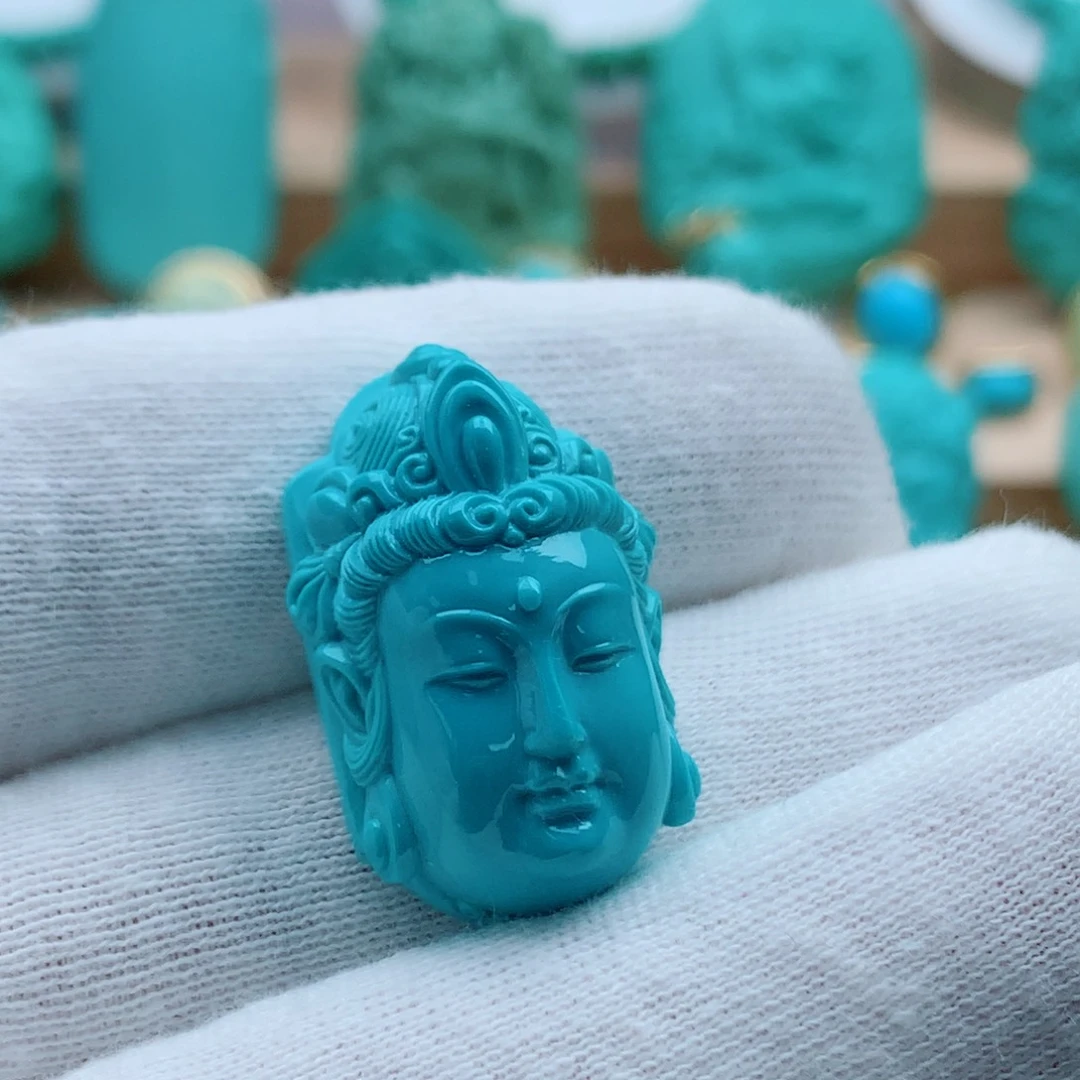 未镶嵌绿松石观音