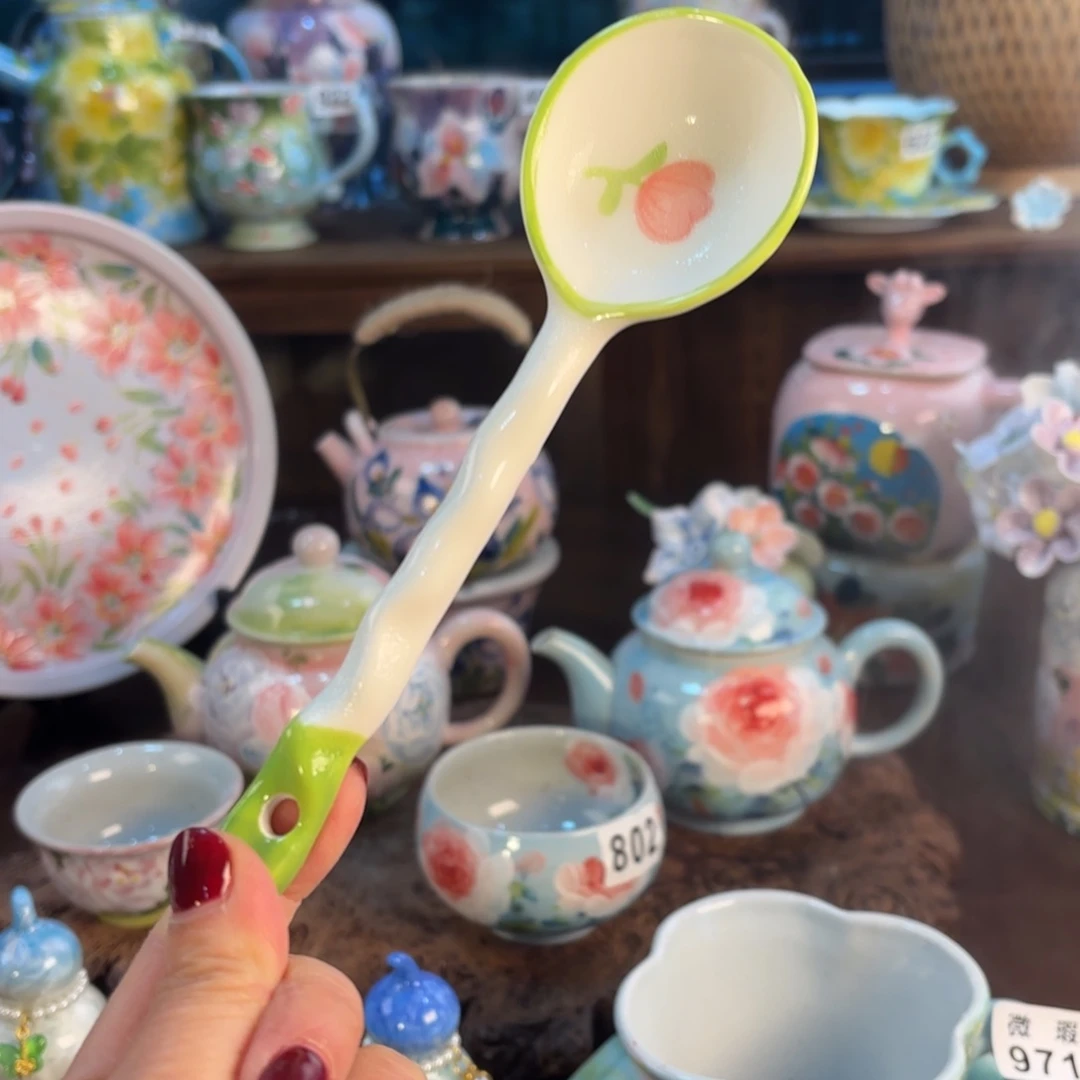 景德镇手绘高温釉下彩陶瓷茶具