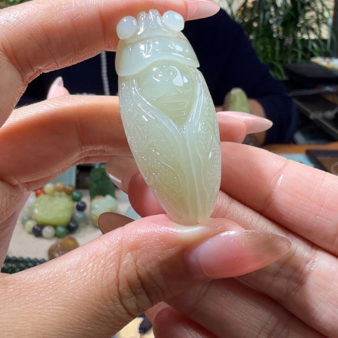 和田玉挂件未镶嵌开****6