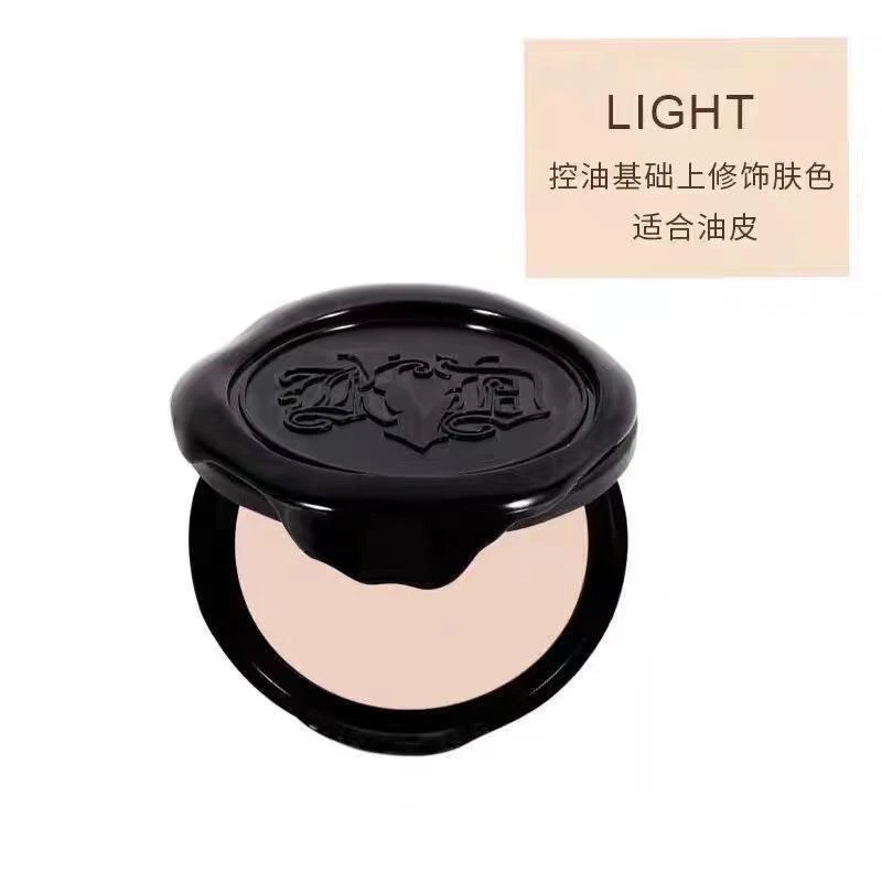 新款kvd粉饼哑光控油定妆蜜粉饼KatVonD磨皮定妆粉饼持久不脱妆