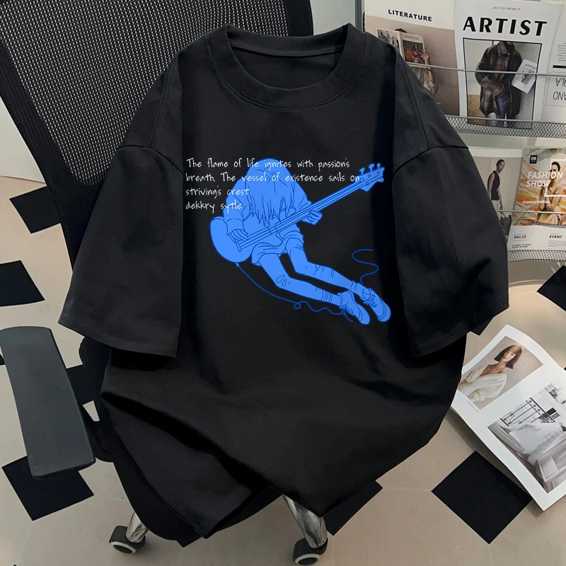 jtrt高街潮牌美式纯棉短袖T恤男女夏季正肩打底宽松情侣半袖上衣