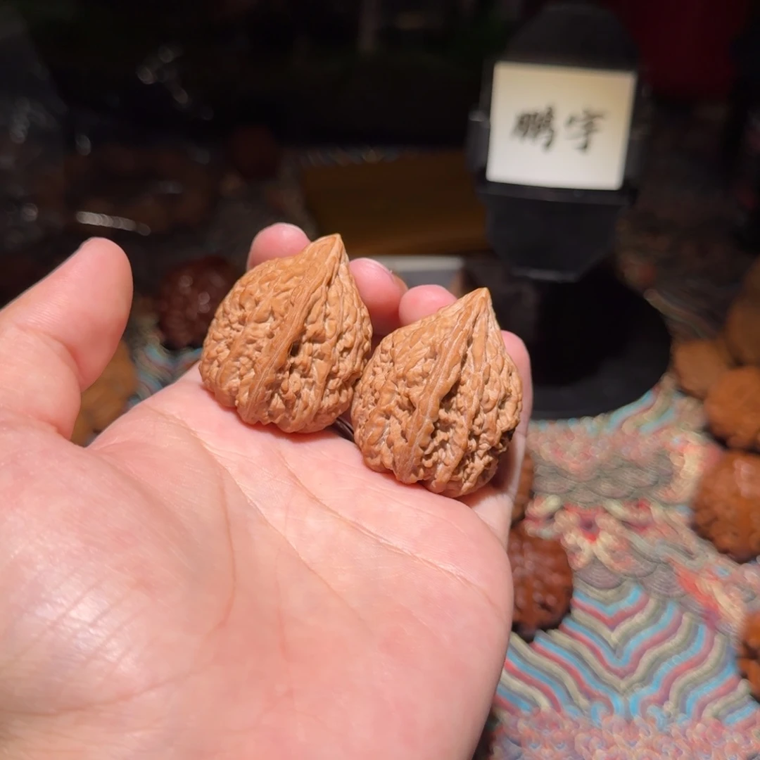 核桃把件1409号36塔尖塔尖文玩核桃