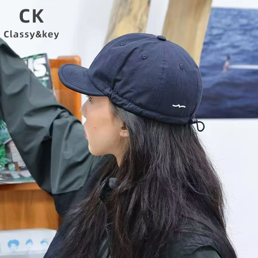 Classy key新加坡设计师联名款防晒帽子男鸭舌帽女夏季软檐棒球帽