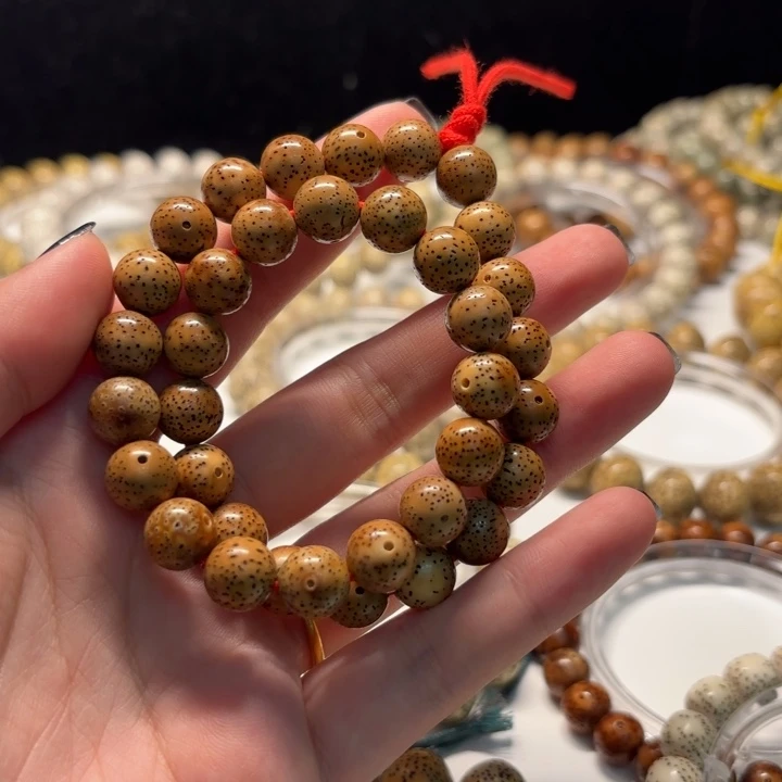 手串星月菩提10正月正圆珠橘红小手持