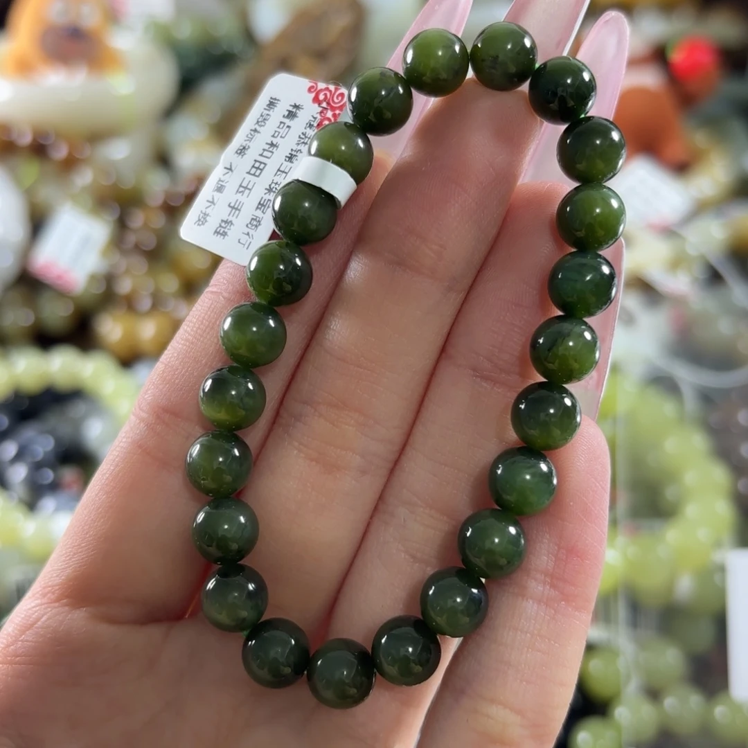 和田玉未镶嵌手链61