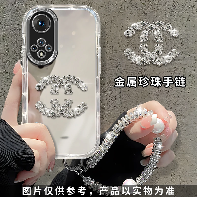 适用于【华为】荣耀50简约双C潮牌高级感时尚女款防摔手机壳