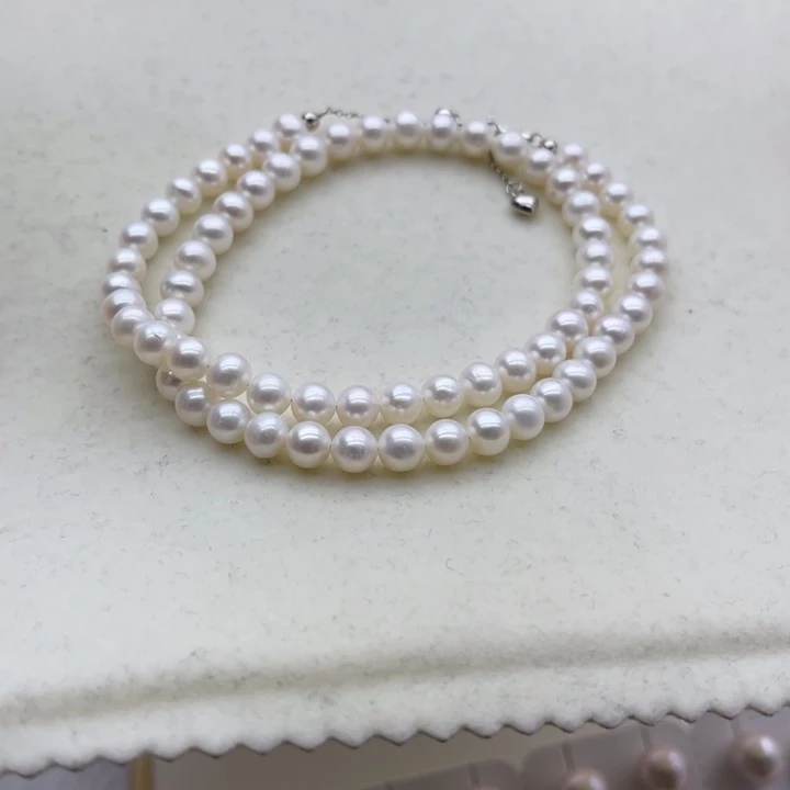 合金淡水珍珠颈饰